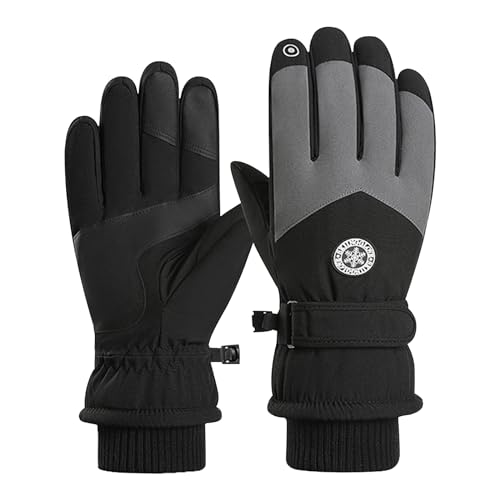 RIGWARL Winterhandschuhe, Fahrradhandschuhe für kaltes Wetter, Winter, winddicht, rutschfest, Touchscreen, Laufhandschuhe zum Fahren, Skifahren, Wandern, Laufen von RIGWARL