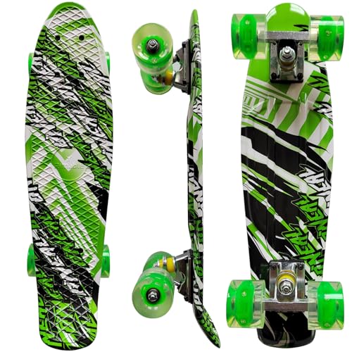 RIMABLE Komplettes 55,9 cm Skateboard (GNBKLED) von RIMABLE