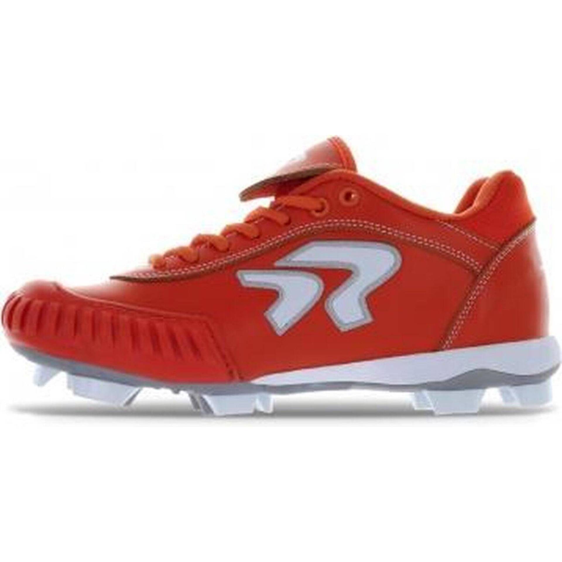 Baseball-Schuhe - Damen - Synthetische Stollen - Nasenschutz (Orange) von RINGOR