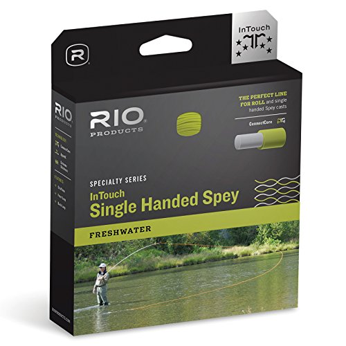 RIO Products Fly Line Intouch Single Hand Spey #6, Pfirsich-Camo von RIO PRODUCTS