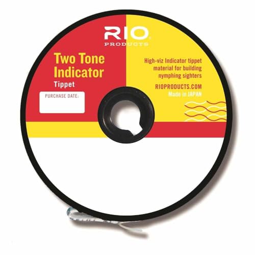 RIO Products Tippet 2-Ton-Blinker-Tippet, 2 Stück, Fluoreszierendes Rosa und Gelb von RIO PRODUCTS