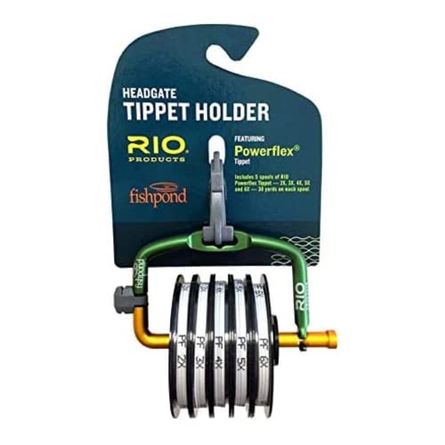 RIO PRODUCTS Rio Kopfklappe mit 2 x ~ 6 x Powerflex Tippet, farblos, Einheitsgröße von RIO PRODUCTS