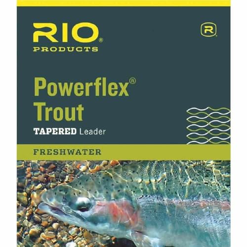 Rio Products Unisex Powerflex knotenlose Vorfächer, 2,7 m, 3 Stück, transparent, 0,9 x 2,7 m von RIO PRODUCTS