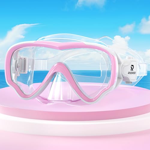 RIOROO Taucherbrille Kinder, Beschlag- Und Auslaufsichere Kind Schnorchelmaske, 180° Panorama High-Definition Kinder Tauchmaske mit Nasenmaske, Geeignet für Jungen und Mädchen im Alter Von 4-14 RIOROO Taucherbrille Kinder, Beschlag- Und Auslaufsichere Kind Schnorchelmaske, 180° Panorama High-Definition Kinder Tauchmaske mit Nasenmaske, Geeignet für Jungen und Mädchen im Alter Von 4-14 von RIOROO