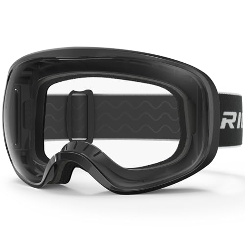 RIOROO Skibrille, Snowboard Brille für Brillenträger Herren Damen Erwachsene Jugendliche Doppel-Objektiv 105% UV-Schutz Kompatibler Helm Anti Fog Skibrillen für Skifahren Motorrad Fahrrad Skaten von RIOROO