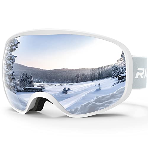 RIOROO Skibrille, Snowboard Brille für Brillenträger Herren Damen Erwachsene Jugendliche Doppel-Objektiv 112% UV-Schutz Kompatibler Helm Anti Fog Skibrillen für Skifahren Motorrad Fahrrad Skaten von RIOROO