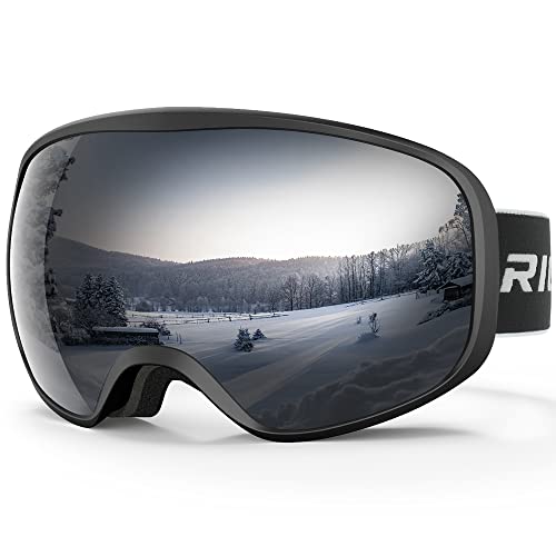 RIOROO Skibrille, Snowboard Brille für Brillenträger Herren Damen Erwachsene Jugendliche Doppel-Objektiv 110% UV-Schutz Kompatibler Helm Anti Fog Skibrillen für Skifahren Motorrad Fahrrad Skaten von RIOROO