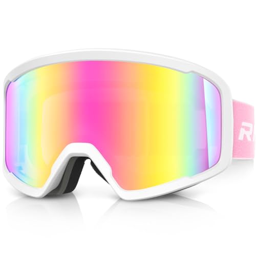RIOROO Skibrille Herren Damen und Erwachsene,Snowboardbrille OTG 100% UV-Schutz Skibrille für brillentrager,Schneebrille Anti-Nebel Ski Goggles RIOROO Skibrille Herren Damen und Erwachsene,Snowboardbrille OTG 100% UV-Schutz Skibrille für brillentrager,Schneebrille Anti-Nebel Ski Goggles von RIOROO