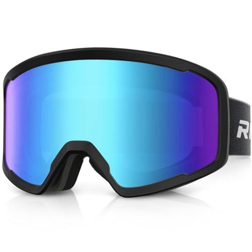 RIOROO Skibrille Herren Damen und Erwachsene,Snowboardbrille OTG 100% UV-Schutz Skibrille für brillentrager,Schneebrille Anti-Nebel Ski Goggles RIOROO Skibrille Herren Damen und Erwachsene,Snowboardbrille OTG 100% UV-Schutz Skibrille für brillentrager,Schneebrille Anti-Nebel Ski Goggles von RIOROO