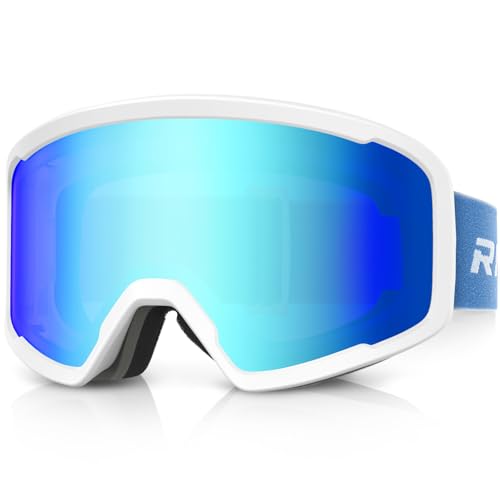 RIOROO Skibrille Herren Damen und Erwachsene,Snowboardbrille OTG 100% UV-Schutz Skibrille für brillentrager,Schneebrille Anti-Nebel Ski Goggles RIOROO Skibrille Herren Damen und Erwachsene,Snowboardbrille OTG 100% UV-Schutz Skibrille für brillentrager,Schneebrille Anti-Nebel Ski Goggles von RIOROO