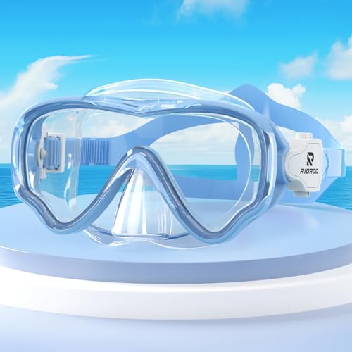RIOROO Taucherbrille Kinder, Nebel- und Lecksichere Tauchermaske mit Nasenmaske, 180° High-Definition Panorama-Brille, Schwimmbrille für Jungen, Mädchen und Jugendliche im Alter 4-14 RIOROO Taucherbrille Kinder, Nebel- und Lecksichere Tauchermaske mit Nasenmaske, 180° High-Definition Panorama-Brille, Schwimmbrille für Jungen, Mädchen und Jugendliche im Alter 4-14 von RIOROO