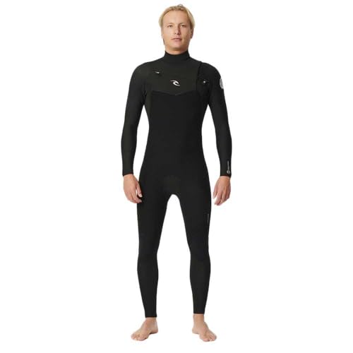 RIP CURL Dawn Patrol 4/3 Chest Zip Full Suit 2024 Black, M von Rip Curl