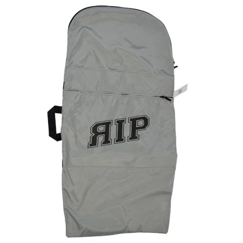 RIP Rucksack Bodyboard Cover Travel Bag, mit Handles und Rucksackgurten, 42 Zoll Board, außen mit Reißverschluss vorne, Tasche, Tragegriff, Grau von RIP