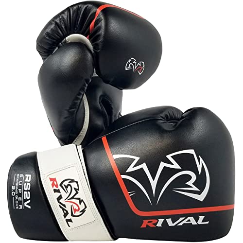 RIVAL Boxhandschuhe RS2V 2.0 Super Sparring – verwendet einen einzigen Riemen, Klettsystem anstelle von Schnürsenkeln, weiches Innenfutter von RIVAL