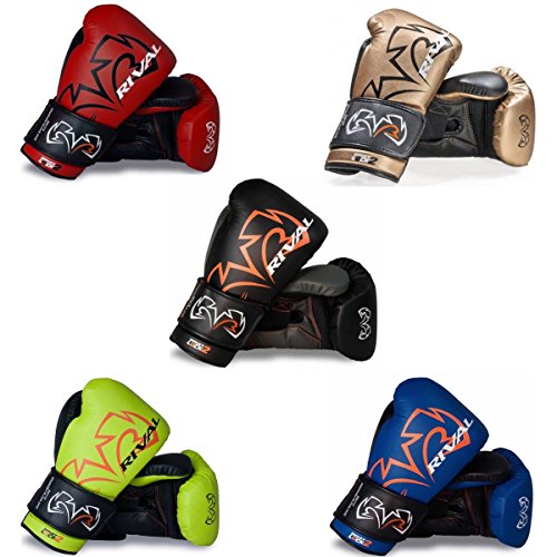 Rival RS11V Evolution Boxhandschuhe, 396,9 g, 453,6 g, 510,3 g, Sparring-Handschuhe für Kickboxen und Boxtraining, Klettverschluss-Boxhandschuhe von RIVAL