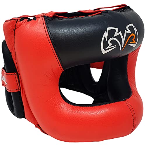 Rival Boxing Guerrero facesaver Kopfbedeckung, rot / schwarz Rival Boxing Guerrero facesaver Kopfbedeckung, rot / schwarz von RIVAL