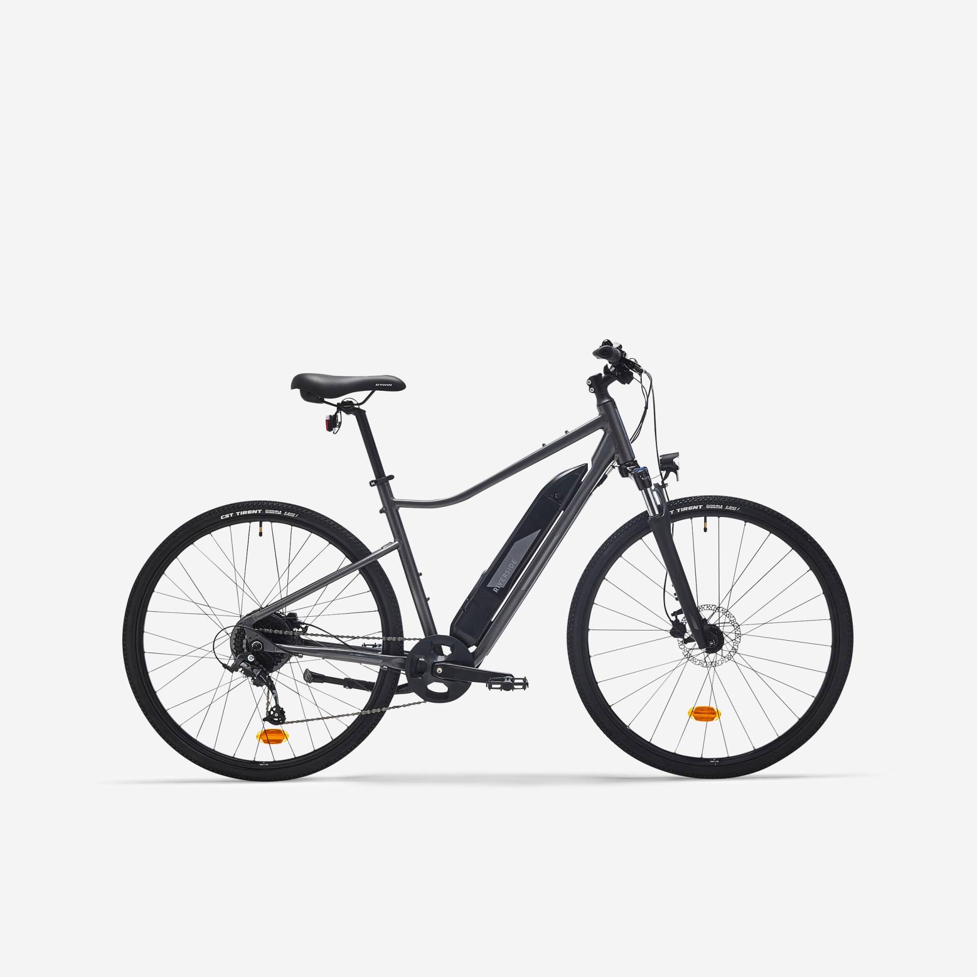 E-Bike Cross 28 Zoll 520 E hoher Einstieg grau von RIVERSIDE