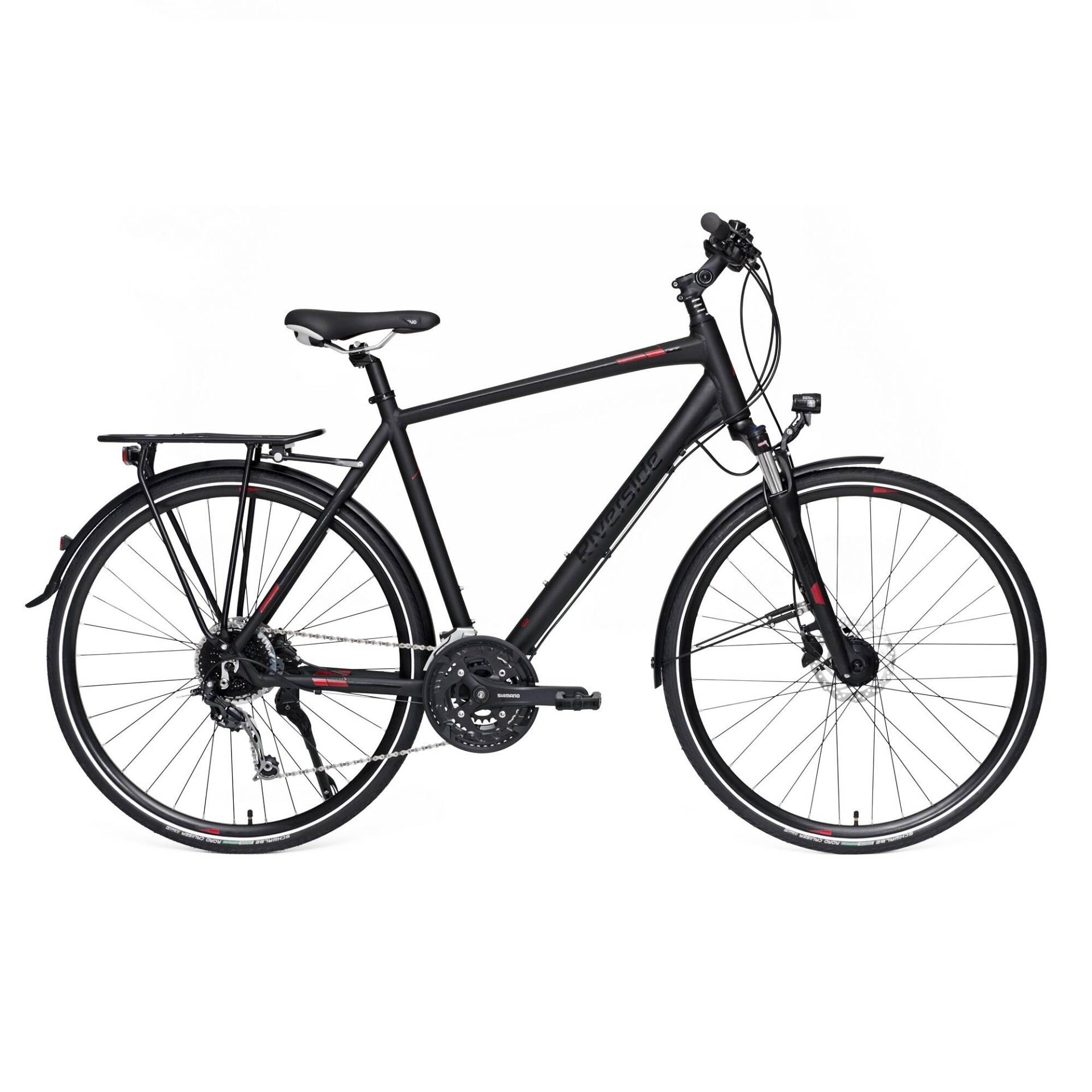 Trekkingrad 28 Zoll Riverside 720 TR Herren Schwarz von RIVERSIDE