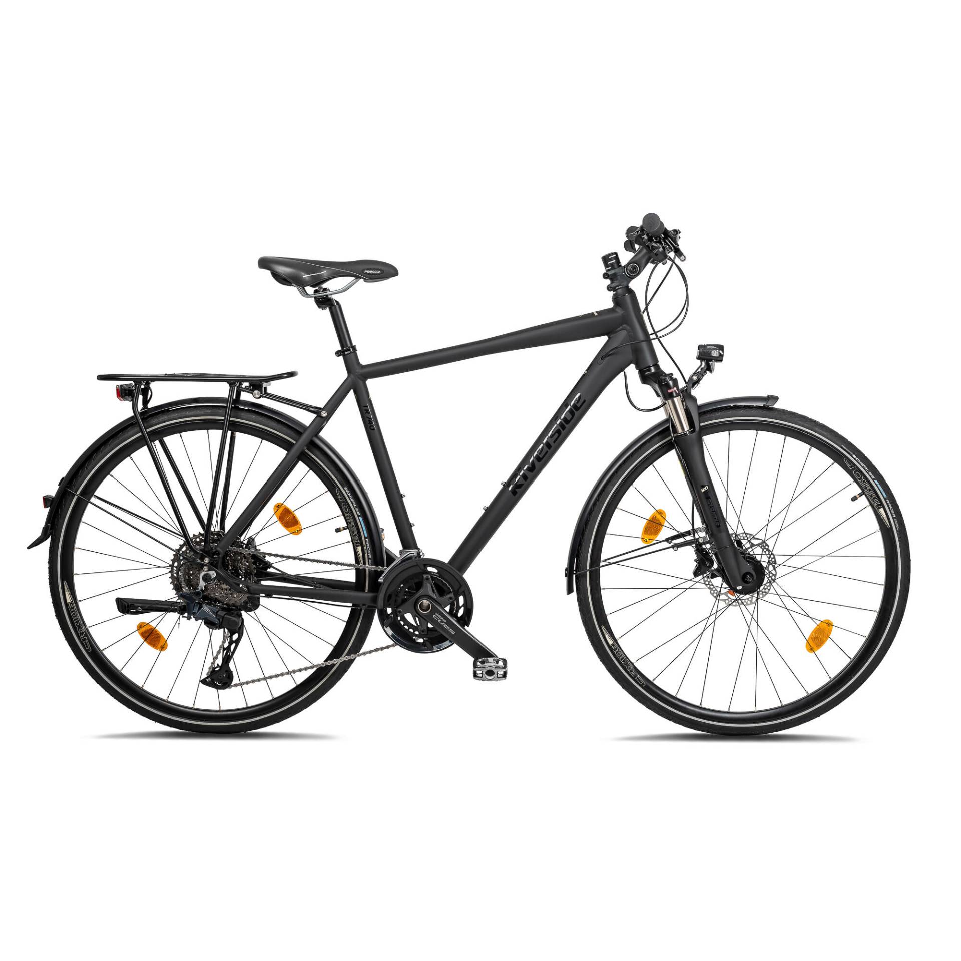 Trekkingrad 28 Zoll Riverside 740 TR Herren Schwarz von RIVERSIDE