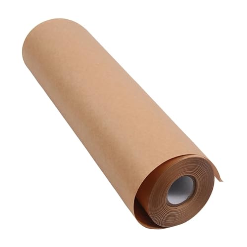 RJDJTTBD Braune Kraftpapierrolle, braune Kraftpapierrolle für Geschenkverpackungen, Stauholz und Pakete, Geschenkpapier, Dicke Verpackungsfolie (braun, 38 cm x 50 m) von RJDJTTBD