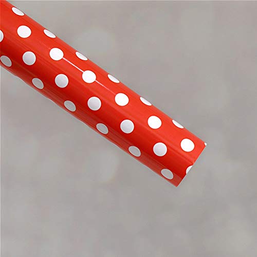 RJDJTTBD Dot Geschenkpapier, Papierbox, Geschenkpapier, Buchpapier, handgeschöpftes Papier, 10 Stück (Farbe: Rot) von RJDJTTBD