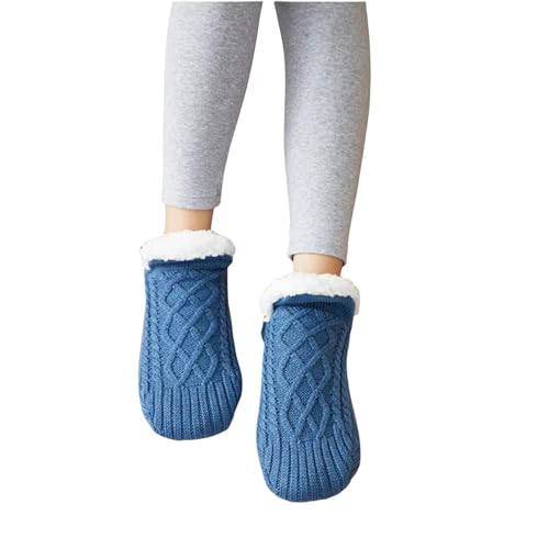 RJDJTTBD Flauschige Socken, verdickte Winter-gewebte Thermo-Kaschmir-Socken, Bodensocken, 1 Paar von RJDJTTBD