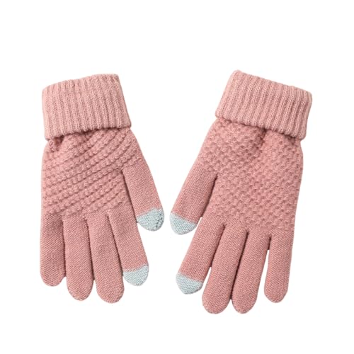 RJDJTTBD Handschuhe Herbst Und Winter Handschuhe Plus Samt Männer Und Frauen Modische Touchscreen Jacquard Warme Handschuhe von RJDJTTBD