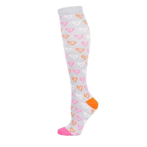 RJDJTTBD LULUMAIC 1 Paar Kompressionssocken für Männer und Frauen, Laufen, Basketball, Radfahren, Wandern, Nylon-Sportsocken, Krampfadern, Schmerzlinderung, Ödeme, Kniestrümpfe von RJDJTTBD