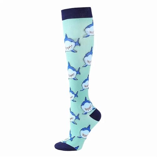 RJDJTTBD LULUMAIC 1 Paar Kompressionssocken für Männer und Frauen, Laufen, Basketball, Radfahren, Wandern, Nylon-Sportsocken, Krampfadern, Schmerzlinderung, Ödeme, Kniestrümpfe von RJDJTTBD