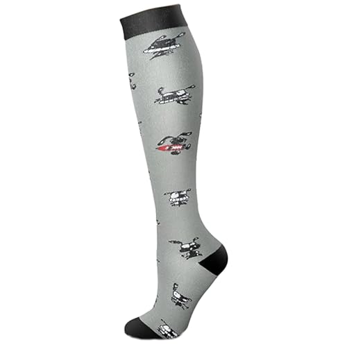 RJDJTTBD LULUMAIC 1 Paar Kompressionssocken für Männer und Frauen, Laufen, Basketball, Radfahren, Wandern, Nylon-Sportsocken, Krampfadern, Schmerzlinderung, Ödeme, Kniestrümpfe von RJDJTTBD