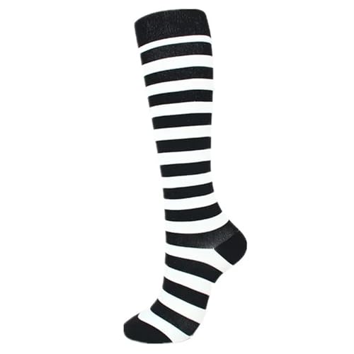 RJDJTTBD LULUMAIC 1 Paar Kompressionssocken für Männer und Frauen, Laufen, Basketball, Radfahren, Wandern, Nylon-Sportsocken, Krampfadern, Schmerzlinderung, Ödeme, Kniestrümpfe von RJDJTTBD