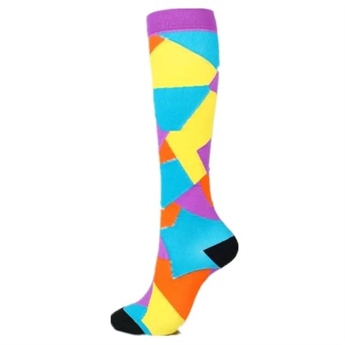 RJDJTTBD LULUMAIC 1 Paar Kompressionssocken für Männer und Frauen, Laufen, Basketball, Radfahren, Wandern, Nylon-Sportsocken, Krampfadern, Schmerzlinderung, Ödeme, Kniestrümpfe von RJDJTTBD