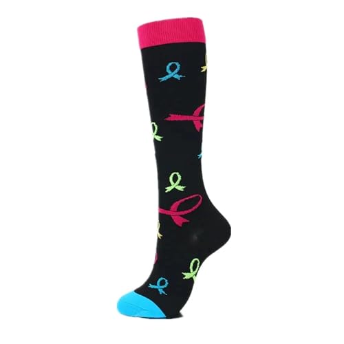 RJDJTTBD LULUMAIC Kompressionssocken zum Laufen, Wandern, Radfahren, Golf, Sportsocken sind am besten geeignet für knielange Socken zur Linderung von Müdigkeit und Schmerzen von RJDJTTBD