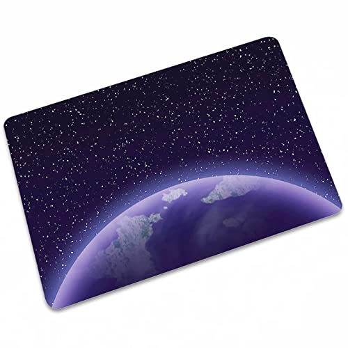 RJDJTTBD Purple Planet Fußmatte für den Eingangsbereich, Türvorleger für den Eingangsbereich, Willkommens-Fußmatte, Innen- und Außen-Fußmatte, Terrasse, 15,7 x 23,6 Zoll von RJDJTTBD