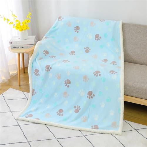 RJDJTTBD Wasserdichte Decke für Sofa, Hundedecke, wasserdichte Haustierdecke, waschbar für Bett, Couch, Sofa, wasserdichte Hundedecke für kleine mittelgroße Hunde, weich (Farbe: Blau, Größe: 100 x 145 von RJDJTTBD