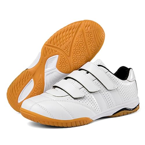 RJPzidK Fechtschuhe Wettkampf-Trainingsschuhe Atmungsaktive Fechter-Turnschuhe für Den Innenbereich Tischtennis-Badminton-Schuhe für Herren Und Damen(White,#35) von RJPzidK