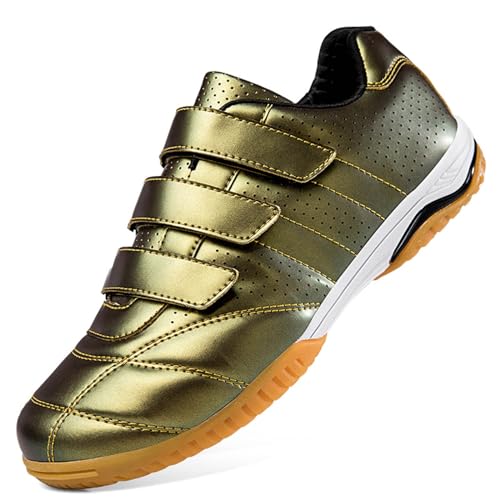 RJPzidK Professionelle Fechtschuhe Turnschuhe für Das Training Sportschuhe für Männer Und Frauen Wettkampftraining Professionelle Sportschuhe(Gold,43#) von RJPzidK