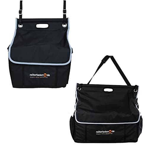 RL24 - Boxentasche für Pferde | Putztasche für die Box | Putzzeug-Aufbewahrung zum Aufhängen | in Schwarz & ohne Inhalt | Putzbeutel mit 2 Gurten | Pferdezubehör für die Pferdepflege | 68 x 60 x 20 cm RL24 - Boxentasche für Pferde | Putztasche für die Box | Putzzeug-Aufbewahrung zum Aufhängen | in Schwarz & ohne Inhalt | Putzbeutel mit 2 Gurten | Pferdezubehör für die Pferdepflege | 68 x 60 x 20 cm von RL24