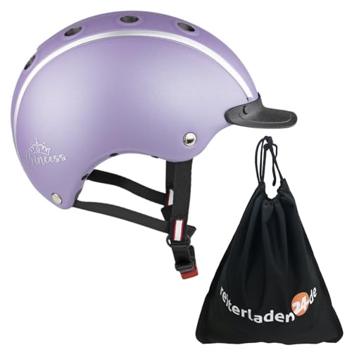 RL24 - Casco Kinder Reithelm Nori Pastell Princess inkl. Schutzbeutel | Reitkappe für Mädchen & Jungen | Helm zum Reiten, Fahrrad- & Skifahren | Reiterhelm in Lavendel | Größe S (52-56 cm) von RL24