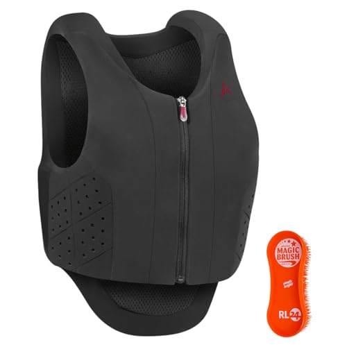RL24 - Kinder Sicherheitsweste Safety Vest Ultra Fit Junior von Komperdell – Rückenprotektor mit Frontzip – Schwarze Protektorenweste – Schutzweste inkl. MagicBrush Edition – Gr. 164 RL24 - Kinder Sicherheitsweste Safety Vest Ultra Fit Junior von Komperdell – Rückenprotektor mit Frontzip – Schwarze Protektorenweste – Schutzweste inkl. MagicBrush Edition – Gr. 164 von RL24