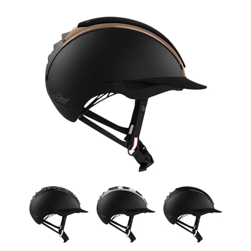RL24 - Reithelm Duell One Edition von Casco inkl. Schutzbeutel & Helmbox | Reitkappe Damen, Herren & Kinder | optimal belüftet & Perfekter Sitz | Reiterhelm in Bronze in Größe M (55-57cm) von RL24