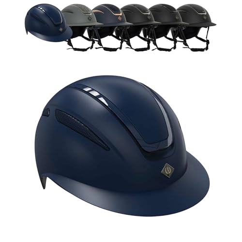 RL24 - Reithelm IRHOlania Deluxe von Imperial Riding | Reitkappe Kinder, Damen & Herren | mit großem Visor & optimalem Belüftungssystem | Helm zum Reiten | Reiterhelm in Navy | Größe L RL24 - Reithelm IRHOlania Deluxe von Imperial Riding | Reitkappe Kinder, Damen & Herren | mit großem Visor & optimalem Belüftungssystem | Helm zum Reiten | Reiterhelm in Navy | Größe L von RL24
