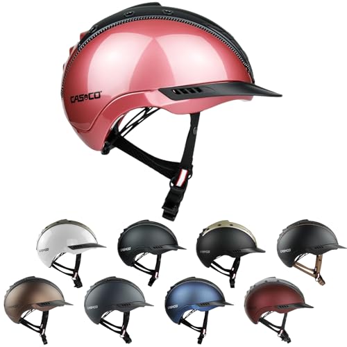 RL24 - Reithelm Mistrall-2 Edition von Casco inkl. Helmbox | Reitkappe Damen, Herren & Kinder | optimale Belüftung & ergonomisch Perfekter Sitz | Reiterhelm Rose/Schwarz in Größe S-M (55-57cm) von RL24