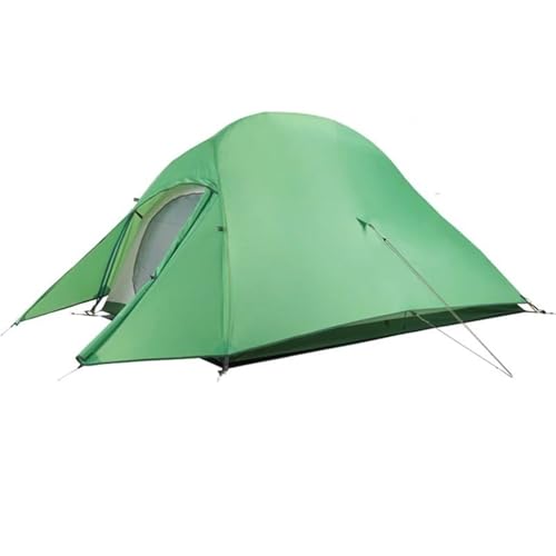 Eisfischerzelt Zelt Ultraleicht 20D 210T Outdoor Camping Wandern Radfahren Reise Zelte Mit Stellfläche Campingzelt(210T - Green) von RLVYTA