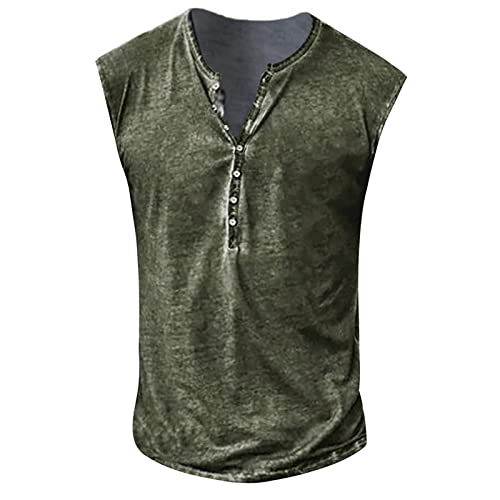 Basic Shirt Herren Hawaii Tshirt Herren Sport Herren V-Ausschnitt Einfarbiges Knopfleiste Henley Shirt Ärmellos Slim Fit Muskelshirts Stretch Gym Tank Top Tactical Shirts Laufshirt Herren Minzgrün L Basic Shirt Herren Hawaii Tshirt Herren Sport Herren V-Ausschnitt Einfarbiges Knopfleiste Henley Shirt Ärmellos Slim Fit Muskelshirts Stretch Gym Tank Top Tactical Shirts Laufshirt Herren Minzgrün L von RMBLYfeiye