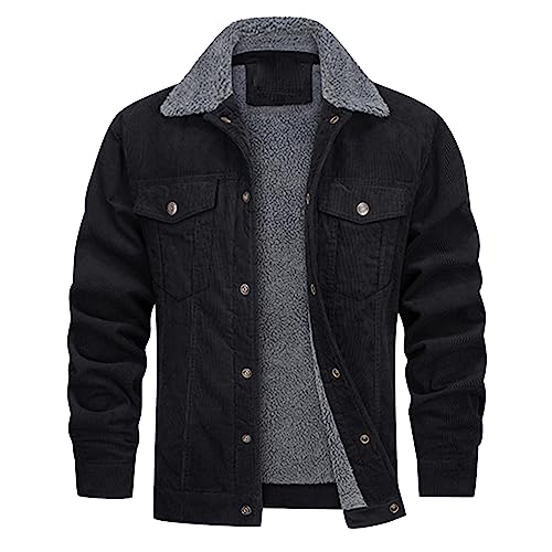 Fleecejacke Herren Outdoor Fahrrad Regenjacke Atmungsaktiv Kaputzensweatjacke Männer Fleece Futter Sweatjacke Ohne Kapuze Druckknopf Holzfäller Jacke Mit Brusttasche Holzfäller Jacke (Dunkelgrau, S) Fleecejacke Herren Outdoor Fahrrad Regenjacke Atmungsaktiv Kaputzensweatjacke Männer Fleece Futter Sweatjacke Ohne Kapuze Druckknopf Holzfäller Jacke Mit Brusttasche Holzfäller Jacke (Dunkelgrau, S) von RMBLYfeiye