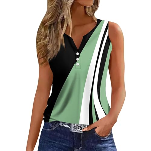 Meine Bestellungen Anzeigen Musselin Bluse Damen T Shirts Tactical Shirt V-Ausschnitt Ärmellos Henley Tops Blumen Bedruckt Knopfleiste Trägershirt Elegant Sport Tops Oberteile Damen Sommer (Grün, M) Meine Bestellungen Anzeigen Musselin Bluse Damen T Shirts Tactical Shirt V-Ausschnitt Ärmellos Henley Tops Blumen Bedruckt Knopfleiste Trägershirt Elegant Sport Tops Oberteile Damen Sommer (Grün, M) von RMBLYfeiye