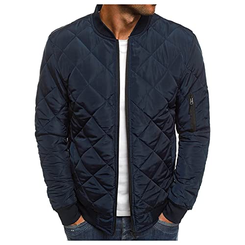 Parka Herren Winter Motorrad Jacken Herren Oktoberfest Jacke Herren Einfarbiges Rundhals Rundhals Steppjacke Mit Reißverschluss Slim Fit Blouson Leichte Übergangsjacke Sweatjacke Herren (Marine, 3Xl) Parka Herren Winter Motorrad Jacken Herren Oktoberfest Jacke Herren Einfarbiges Rundhals Rundhals Steppjacke Mit Reißverschluss Slim Fit Blouson Leichte Übergangsjacke Sweatjacke Herren (Marine, 3Xl) von RMBLYfeiye