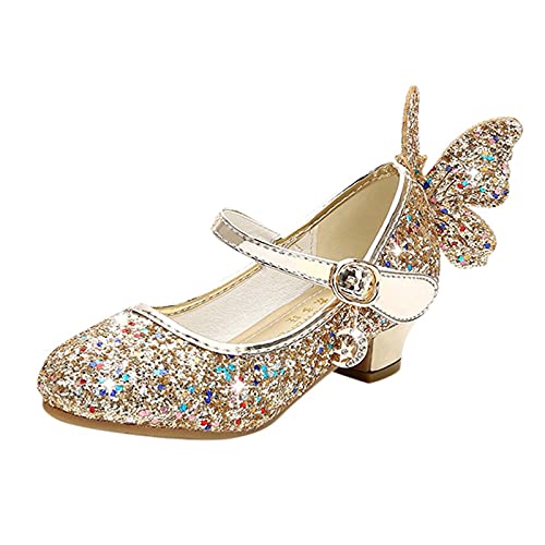 RMBLYfeiye Kinder Mädchen Schmetterling Schuhe mit Absatz High Heel Kristall Schuhe Partei Glitzer Pailletten Prinzessin Sandalen Festliche Schuhe Karneval Fasching Kostüm Zubehör RMBLYfeiye Kinder Mädchen Schmetterling Schuhe mit Absatz High Heel Kristall Schuhe Partei Glitzer Pailletten Prinzessin Sandalen Festliche Schuhe Karneval Fasching Kostüm Zubehör von RMBLYfeiye