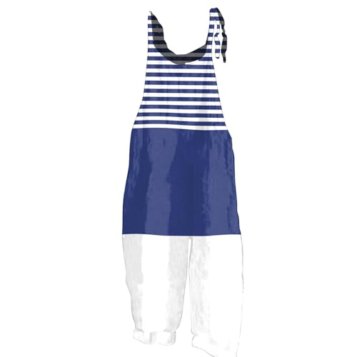 RMBLYfeiye Meine Bestellungen Anzeigen Jogginganzug Damen Einteiler Damen Sommer Damen Hosenanzug Elegant Streifenshirt Damen Jumpsuit Sommer Damen Halloween Kostüm Damen (Royal Blue, XL) von RMBLYfeiye